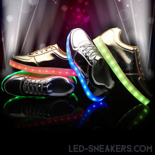 Led Sneakers Silver or Gold Led Sneakers Store