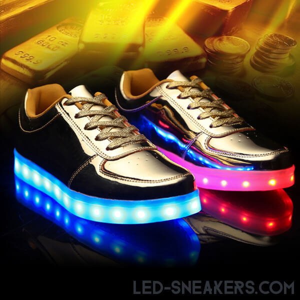 Led Sneakers Silver or Gold Led Sneakers Store