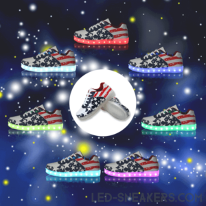 led sneakers flag america led shoes flag america light shoes flag america chaussures led led schuhe main