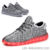 Mesh led sneakers gray